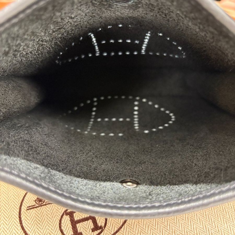 【現貨｜快速出貨】Hermès 愛馬仕 Evelyne 16 TPM Amazone 黑色｜W刻2024年｜銀釦｜全新附盒-10