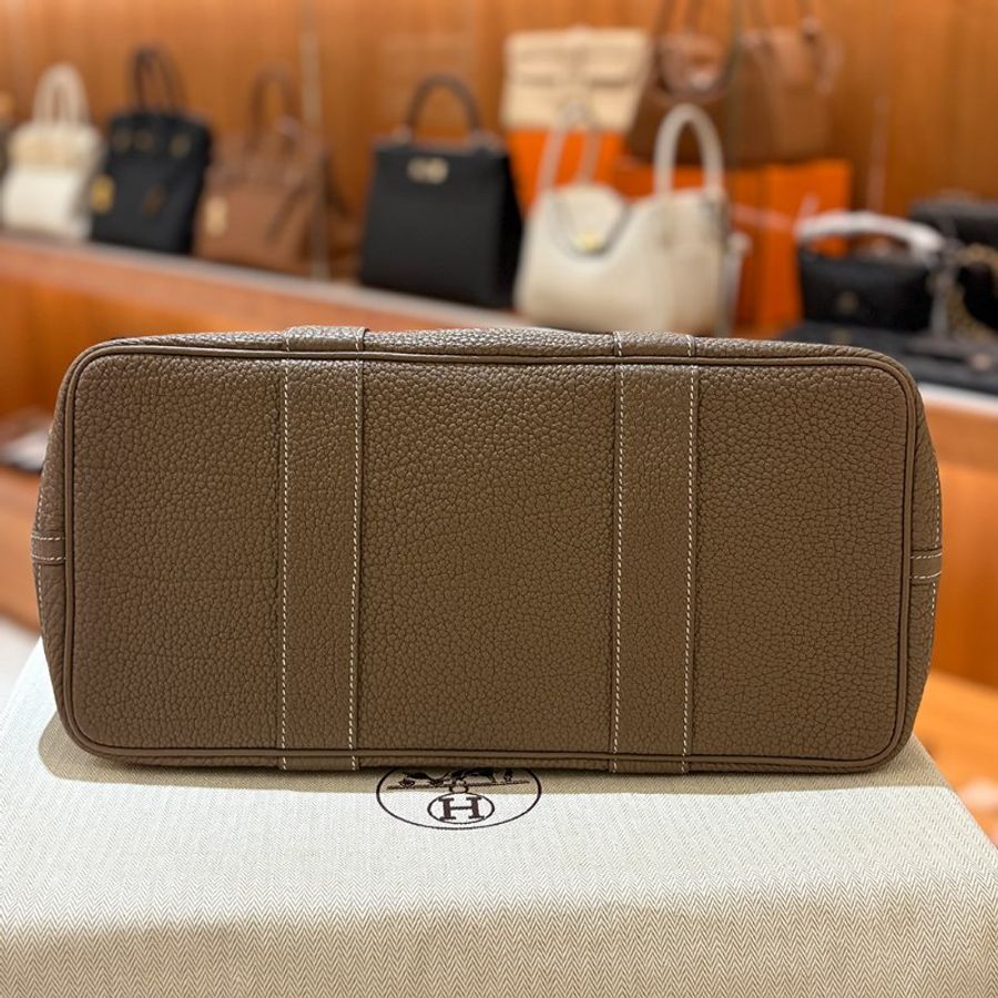 【現貨|快速出貨】Hermès 愛馬仕 Garden Party 36 大象灰 Etoupe|C刻2018年|經典托特花園包-4