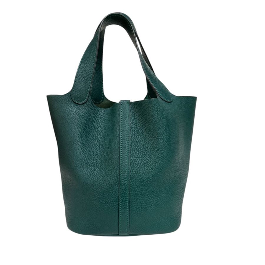 Hermès Picotin 22 T/C leather Green 綠色銀扣-3