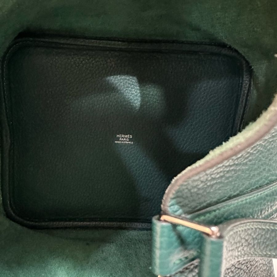 Hermès Picotin 22 T/C leather Green 綠色銀扣-9
