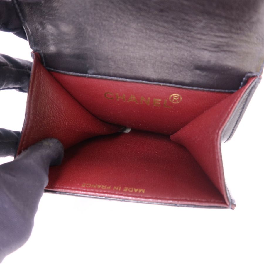 CHANEL 羊皮皮革Waist Bag金扣腰包-5