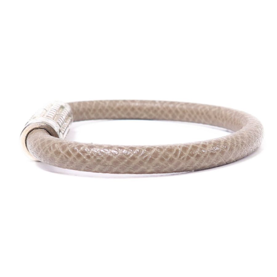 LOUIS VUITTON 皮革/金屬Digit Armband Bangle手鐲-1