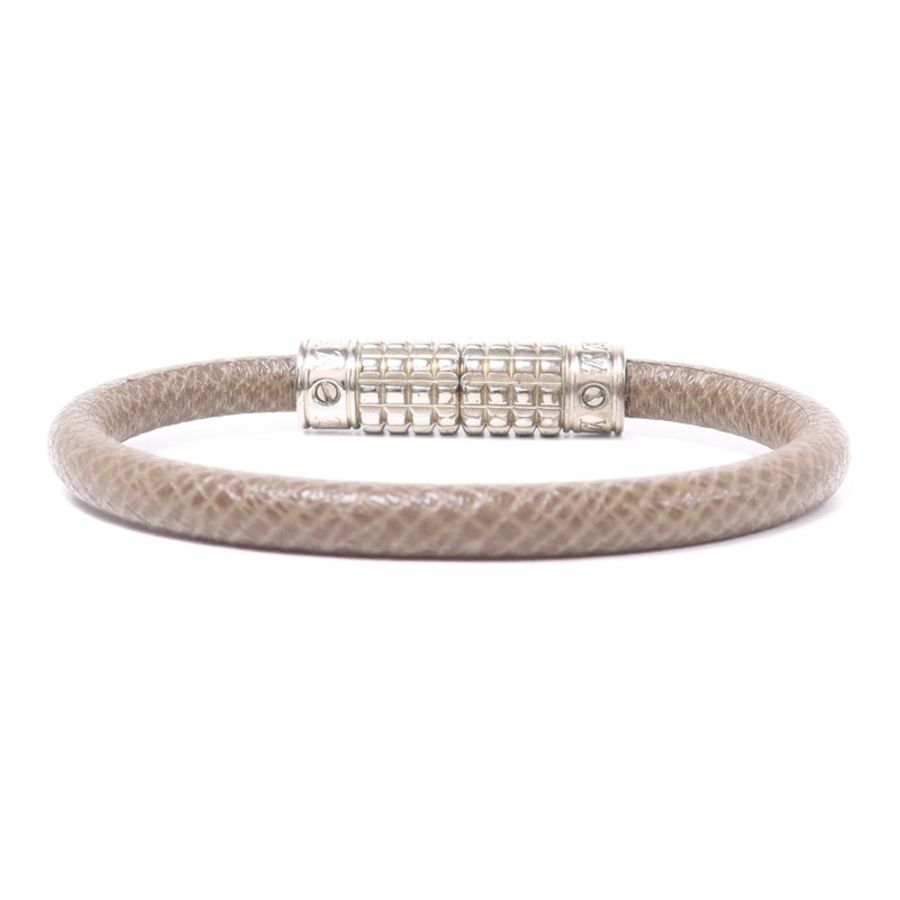 LOUIS VUITTON 皮革/金屬Digit Armband Bangle手鐲-2
