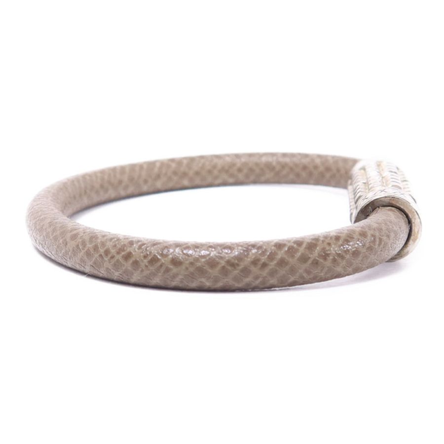 LOUIS VUITTON 皮革/金屬Digit Armband Bangle手鐲-3