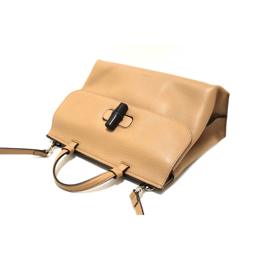 Gucci Bamboo Daily Top Handle Caramel Handbag-11