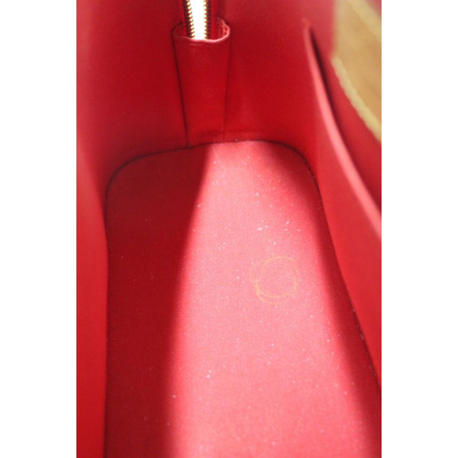 Louis Vuitton Red Vernis Leather Alma BB Hand/Crossbody Bag-14