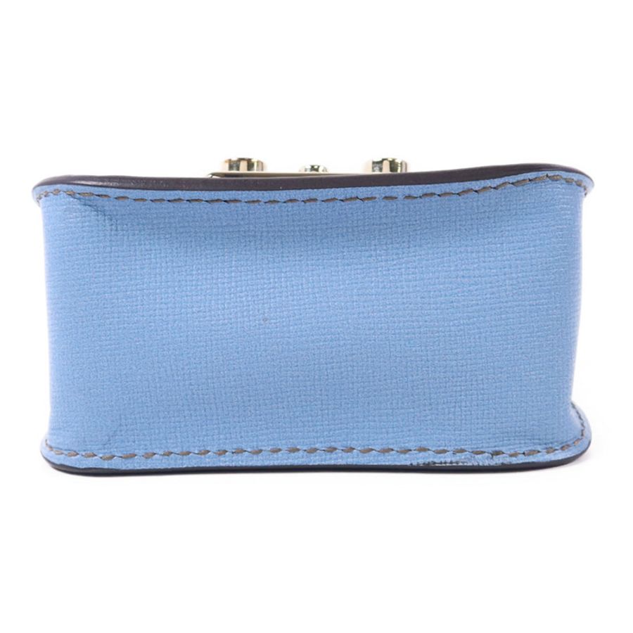 Furla 牛皮皮革Metropolis Mini Cosmetic Case金扣手挽袋-3