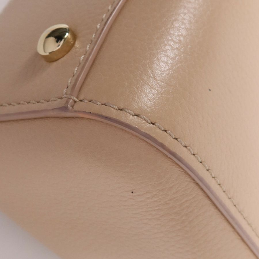CHANEL 牛皮皮革2 Way Shoulder Bag金扣手挽肩背兩用袋-6