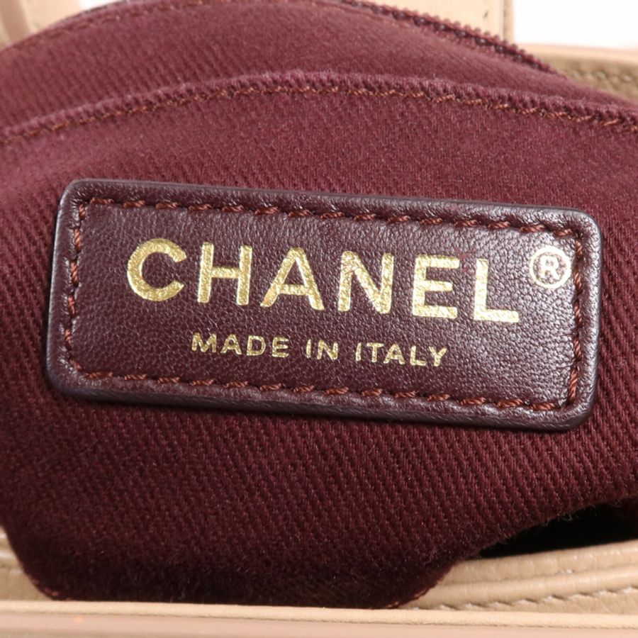 CHANEL 牛皮皮革2 Way Shoulder Bag金扣手挽肩背兩用袋-16