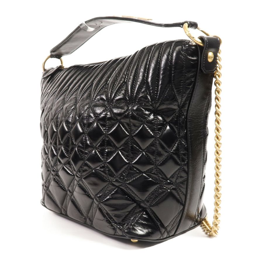 CHANEL 牛皮皮革Shoulder Bag金扣手挽肩背兩用袋-2
