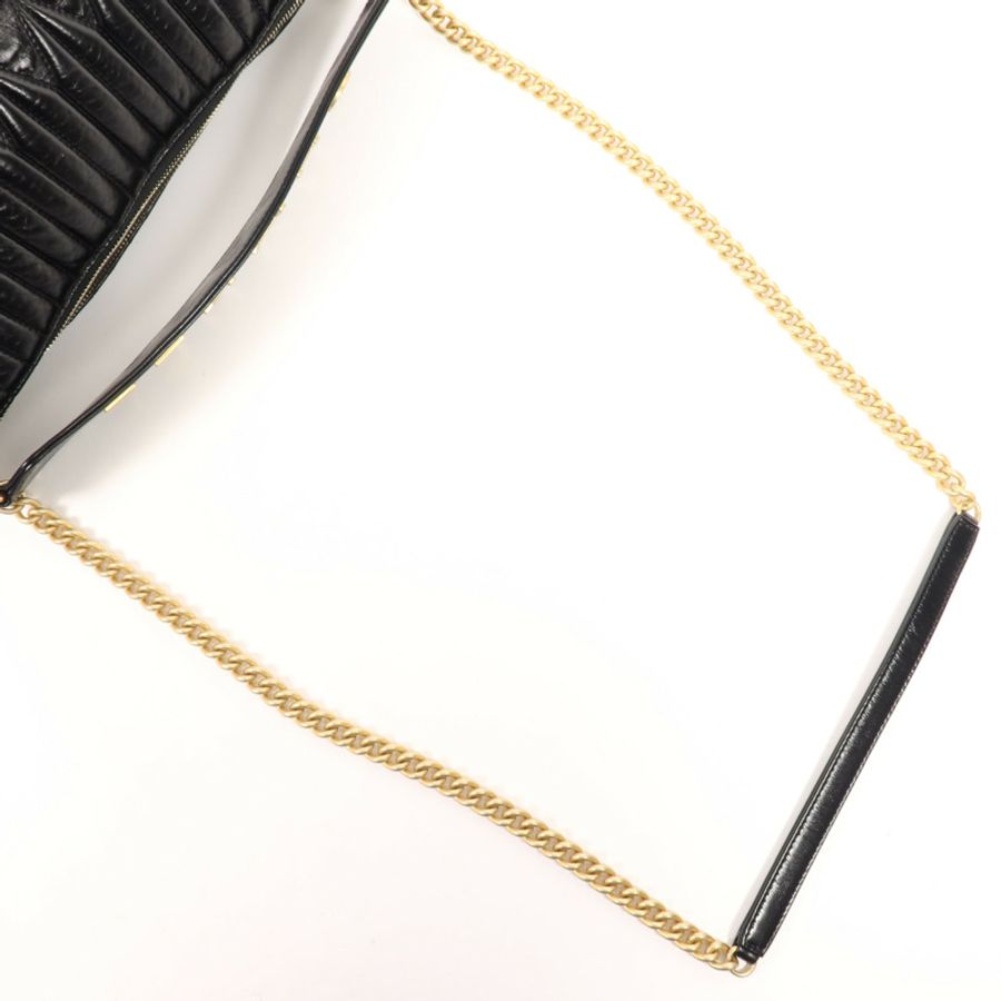 CHANEL 牛皮皮革Shoulder Bag金扣手挽肩背兩用袋-4