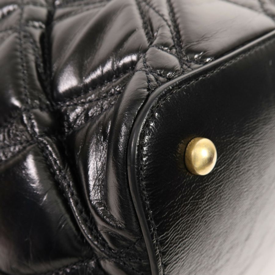 CHANEL 牛皮皮革Shoulder Bag金扣手挽肩背兩用袋-6