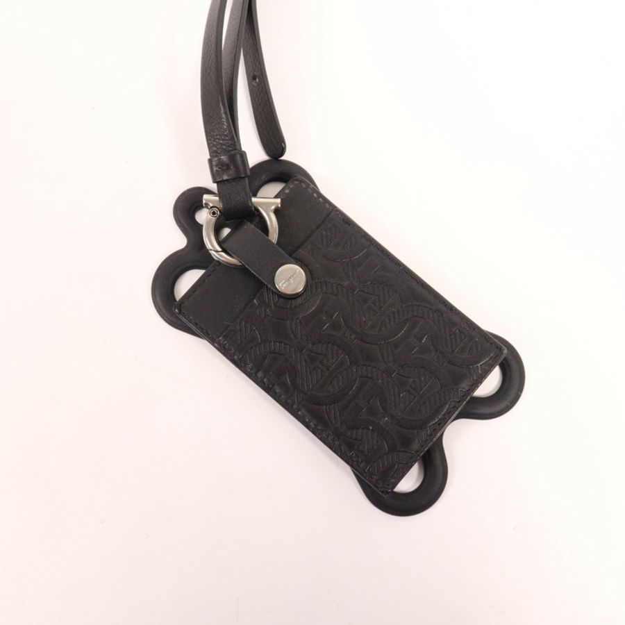 Salvatore Ferragamo 牛皮皮革Card Case銀扣卡片套-2