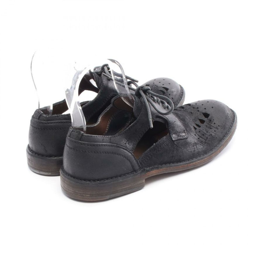 DOLCE & GABBANA 夏季平底涼鞋,黑色真皮,8.5碼,二手女鞋-1