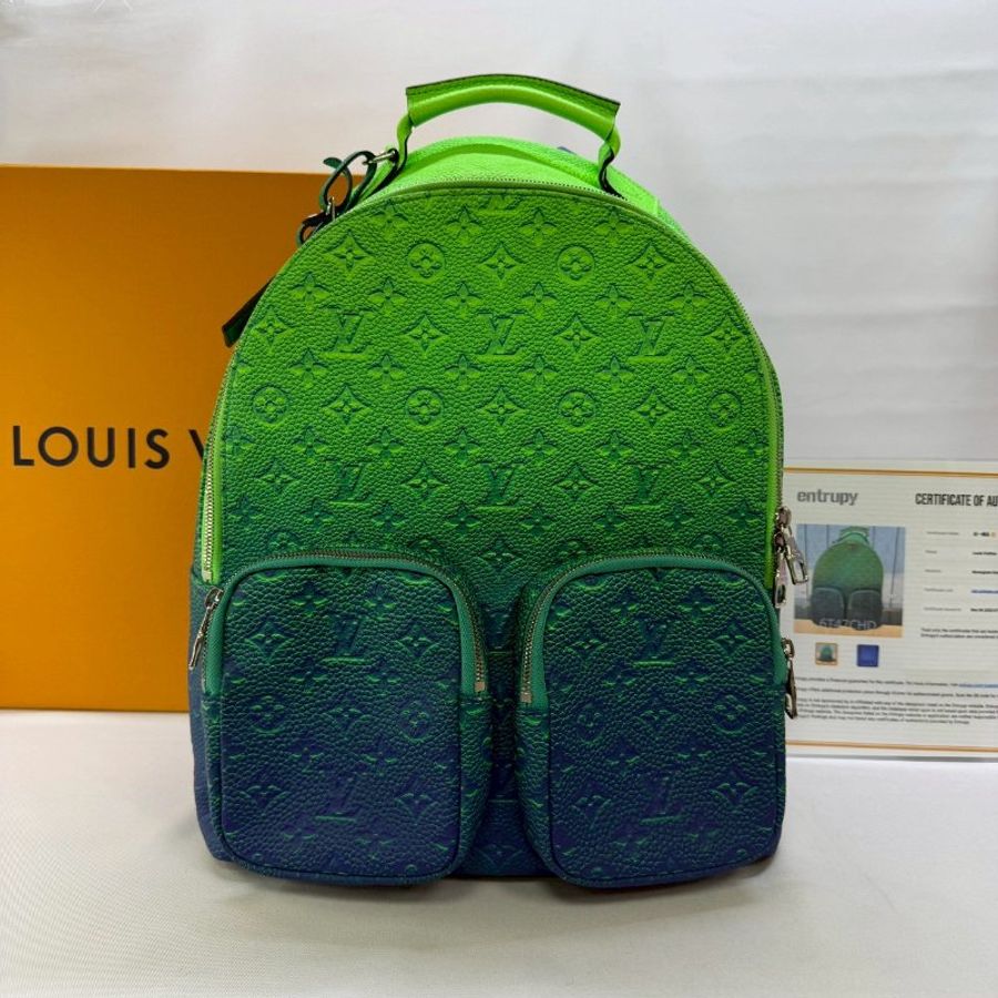 LV x Virgil Abloh漸層幻彩雙肩後背包-0