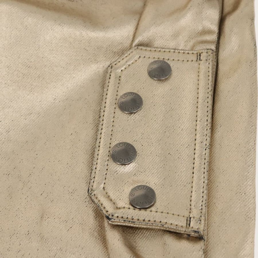 【日本直送】路易威登牛仔褲 塗層牛仔布 金色 LV 正品 128537-5