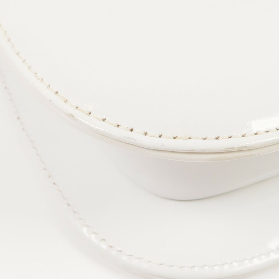 PRADA 漆皮皮革Shoulder Bag銀扣肩背袋-6