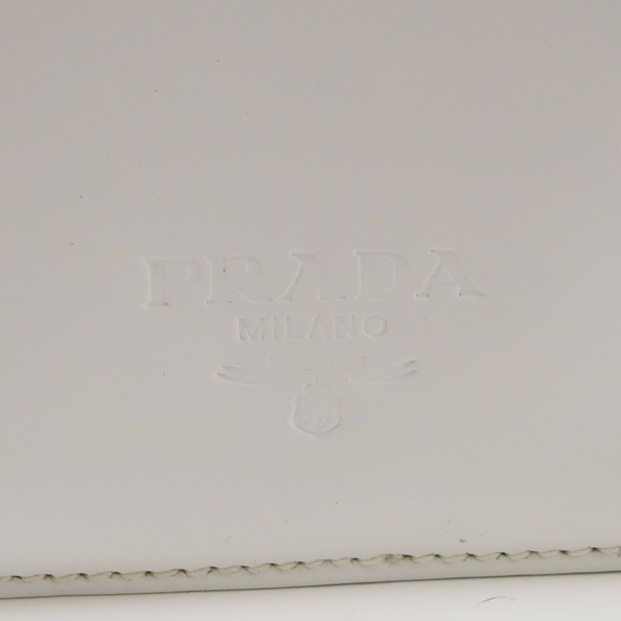 PRADA 漆皮皮革Shoulder Bag銀扣肩背袋-20