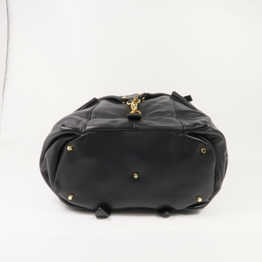 VERSACE 牛皮皮革Backpack金扣背包-3