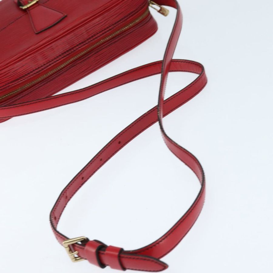 【日本直送】路易威登 Epi Jeune Fille MM 單肩包紅色 M52157 LV 正品 148136-6