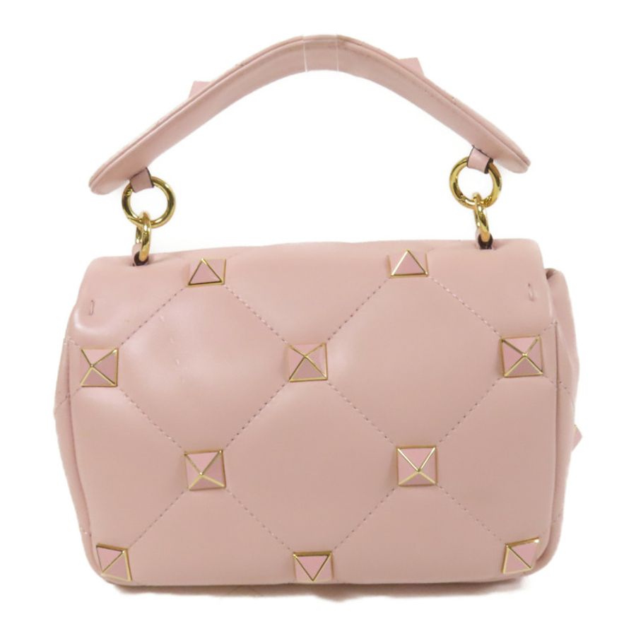 Valentino 羊皮皮革Rockstud金扣手挽肩背兩用袋-1