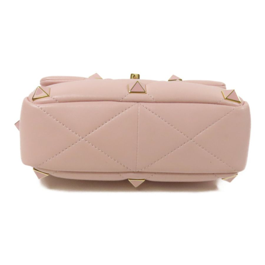 Valentino 羊皮皮革Rockstud金扣手挽肩背兩用袋-3