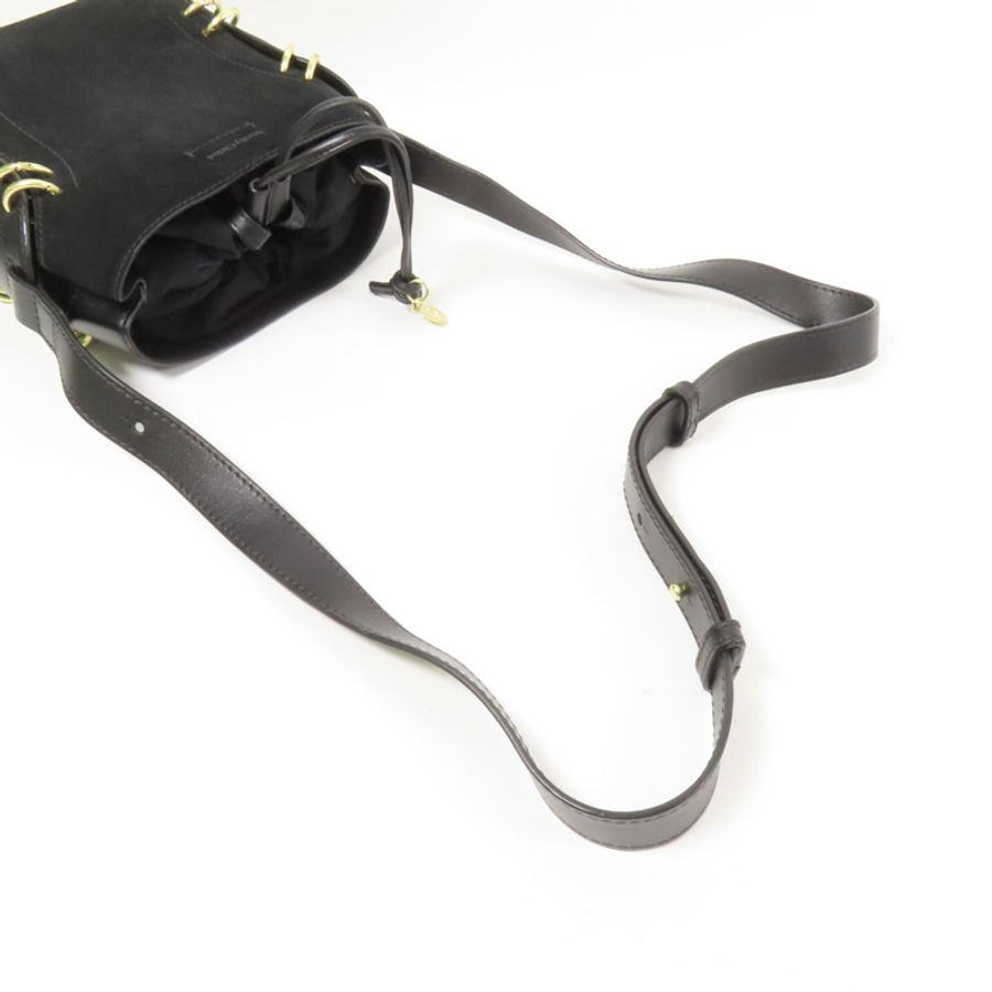 SEE BY CHLOE 牛皮皮革/麂皮皮革Shoulder Bag金扣肩背袋-4