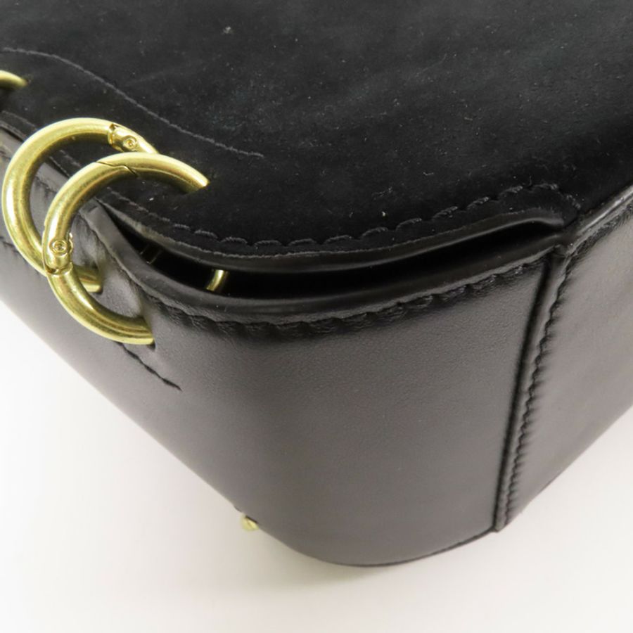 SEE BY CHLOE 牛皮皮革/麂皮皮革Shoulder Bag金扣肩背袋-11