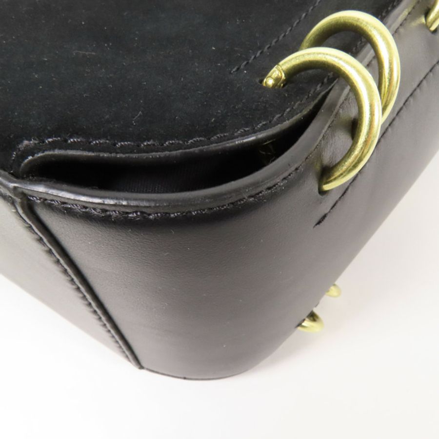 SEE BY CHLOE 牛皮皮革/麂皮皮革Shoulder Bag金扣肩背袋-12