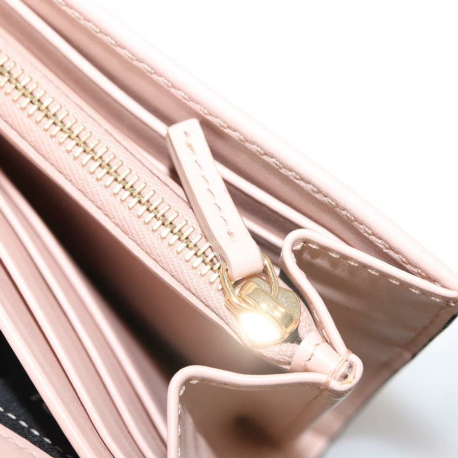 【日本直送】FENDI 長版皮夾 皮革 粉紅色 金色 正品 148474-19