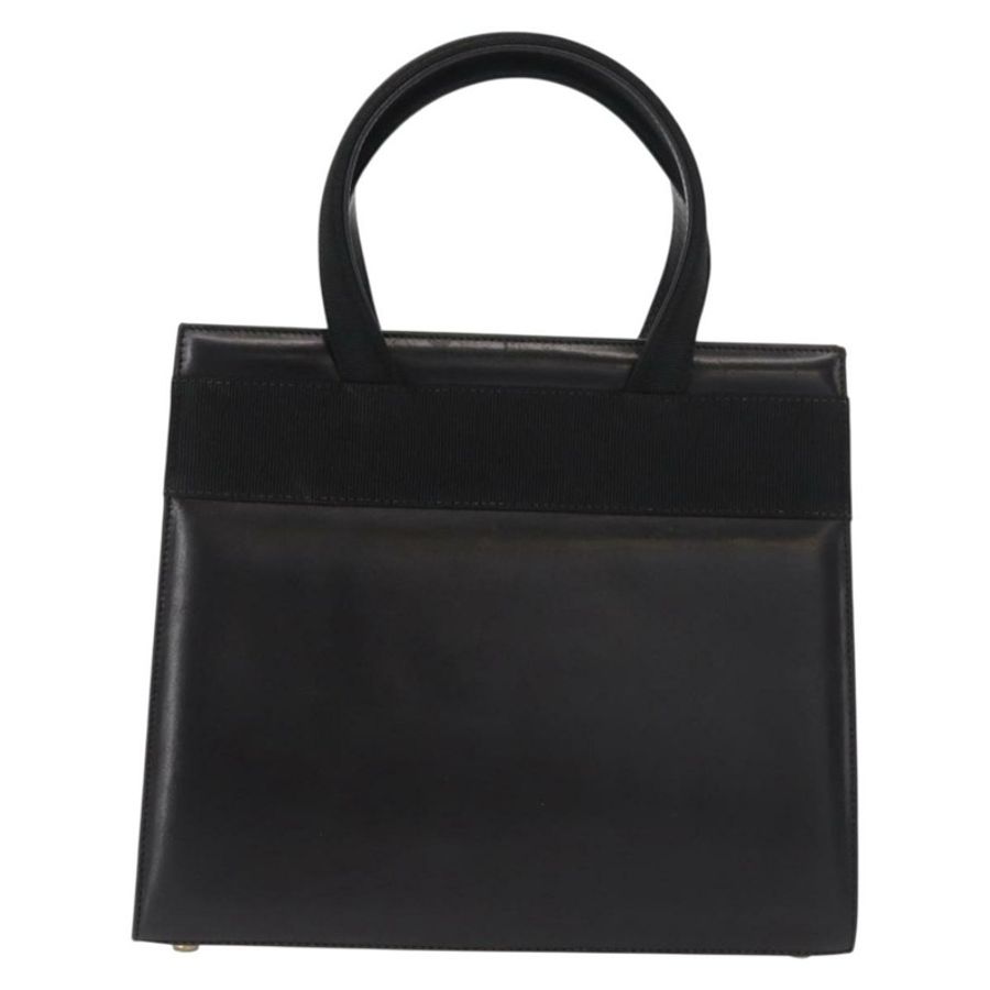 【日本直送】Salvatore Ferragamo Vala 手提包 皮革 黑色 金色 正品 148890-1