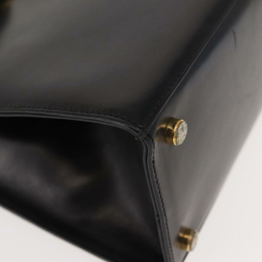 【日本直送】Salvatore Ferragamo Vala 手提包 皮革 黑色 金色 正品 148890-8