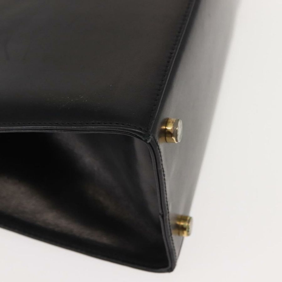 【日本直送】Salvatore Ferragamo Vala 手提包 皮革 黑色 金色 正品 148890-14