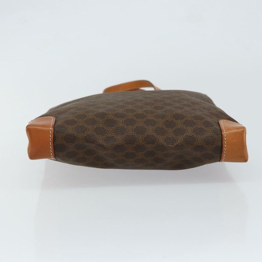 【日本直送】CELINE Macadam帆布手提包 PVC皮革 棕色 金色 正品 148902-4