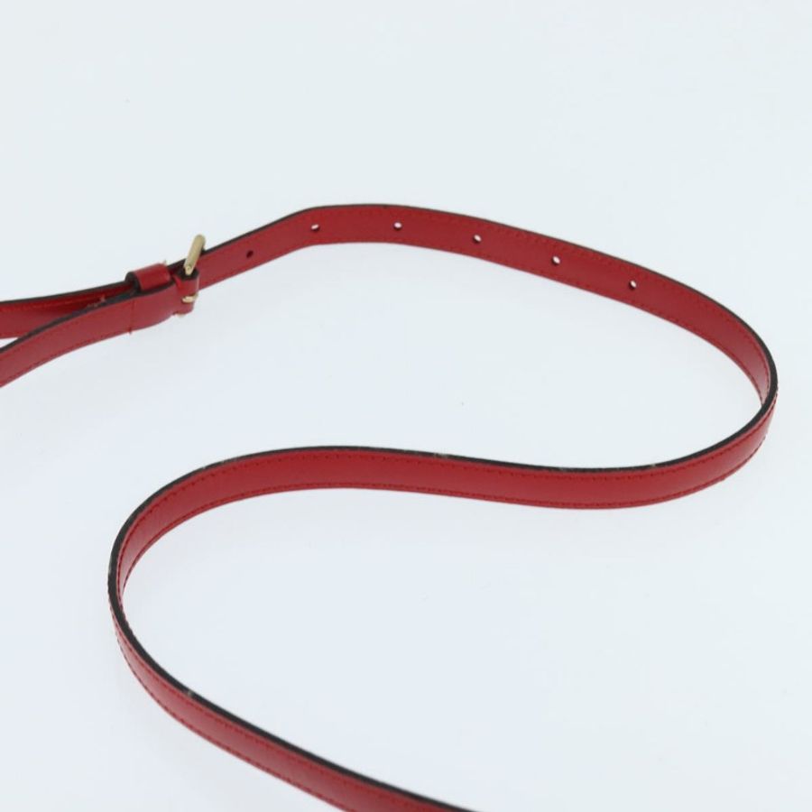 【日本直送】路易威登 Epi Jeune Fille MM 單肩包紅色 M52157 LV 正品 150510-7