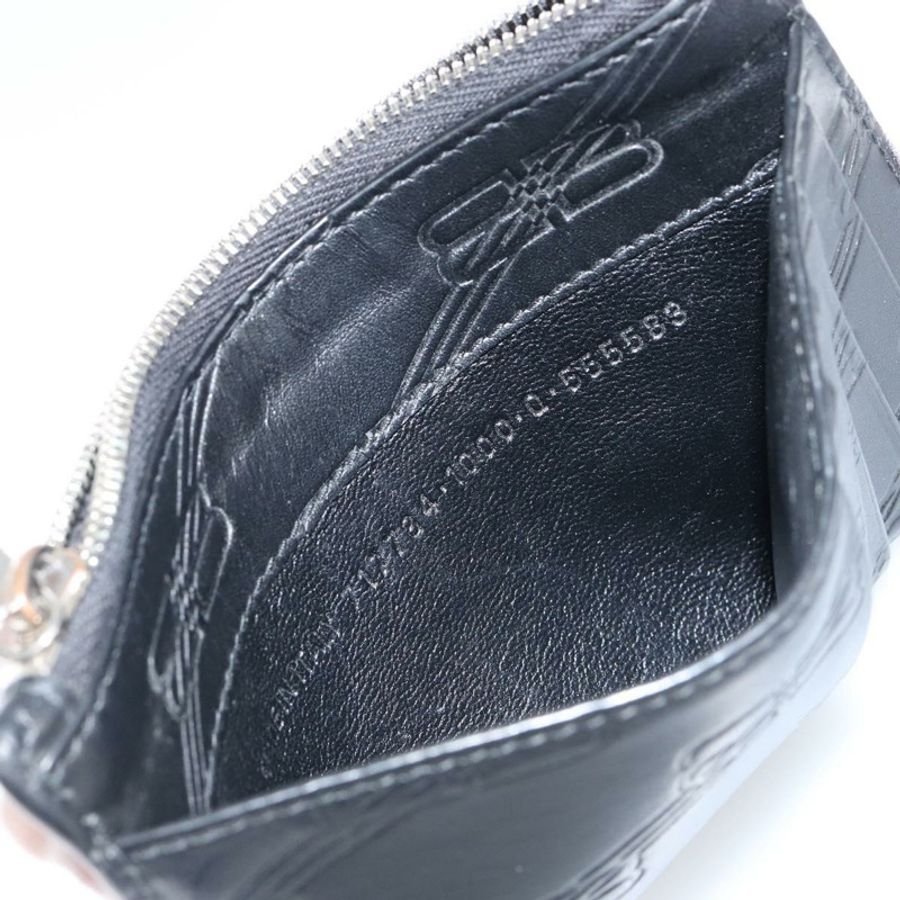 【日本直送】BALENCIAGA 黑色皮革卡包 717784 正品編號 146092-11