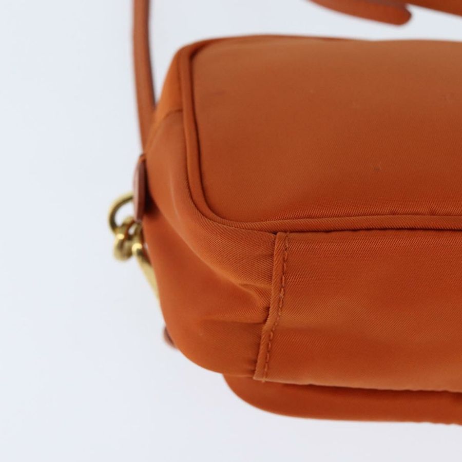 【日本直送】PRADA 單肩包 尼龍 橙色 金色 正品 149289-16
