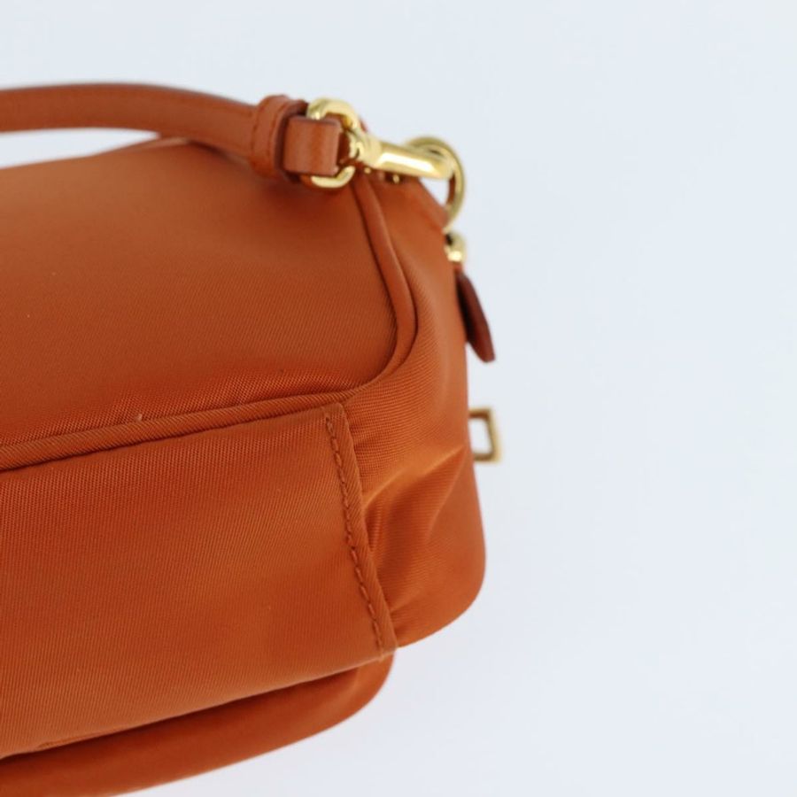 【日本直送】PRADA 單肩包 尼龍 橙色 金色 正品 149289-17