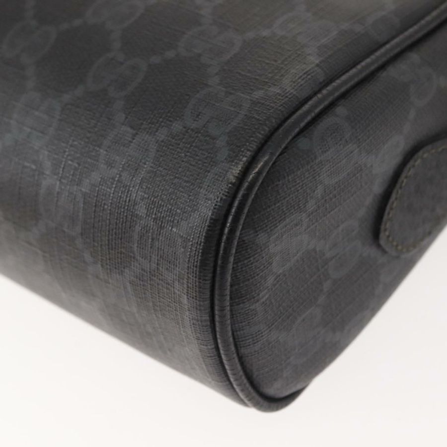 【日本直送】GUCCI GG Supreme Web Sherry Line 手提包 PVC 黑色金色 119 02 088 正品 150341-16