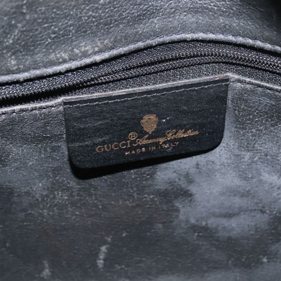 【日本直送】GUCCI GG Supreme Web Sherry Line 手提包 PVC 黑色金色 119 02 088 正品 150341-18