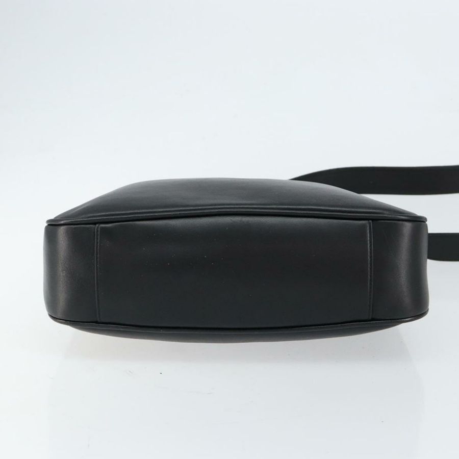 【日本直送】GUCCI 竹節肩背包 皮革 黑色 金色 001 3166 正品 150409-4