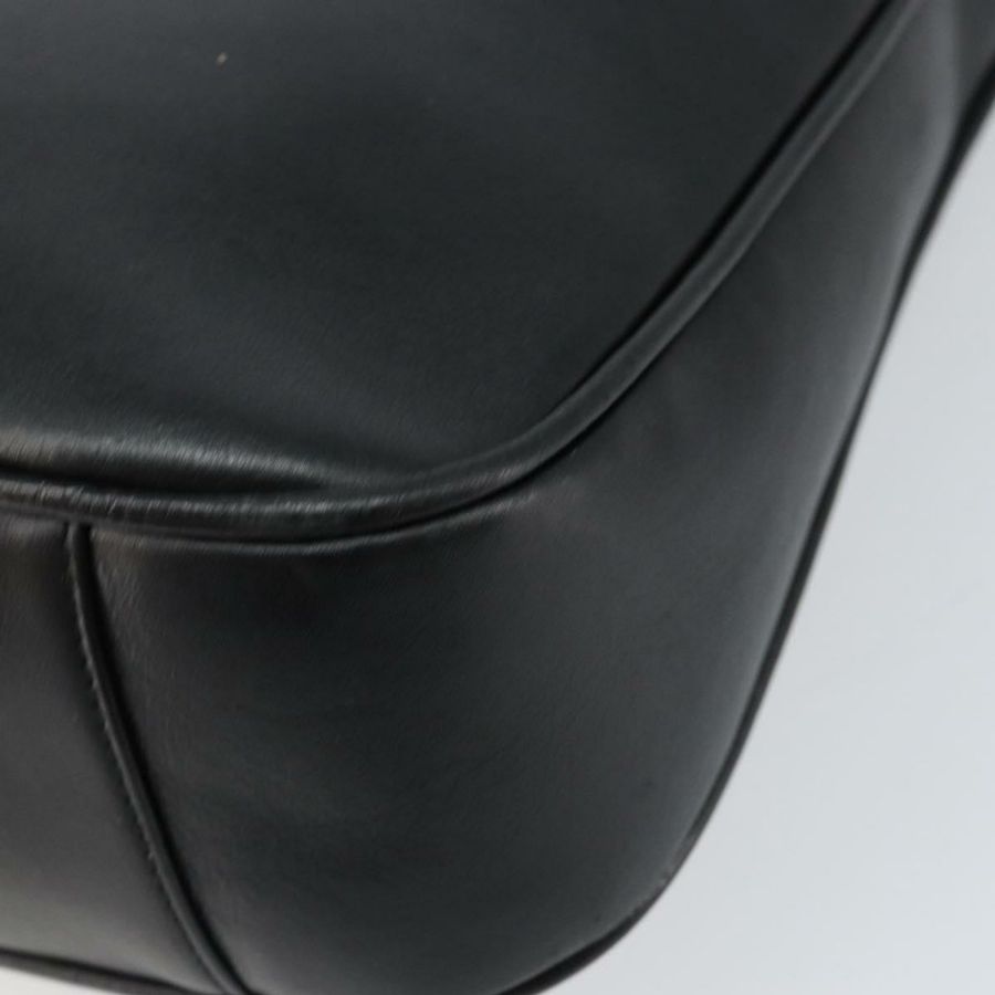 【日本直送】GUCCI 竹節肩背包 皮革 黑色 金色 001 3166 正品 150409-16