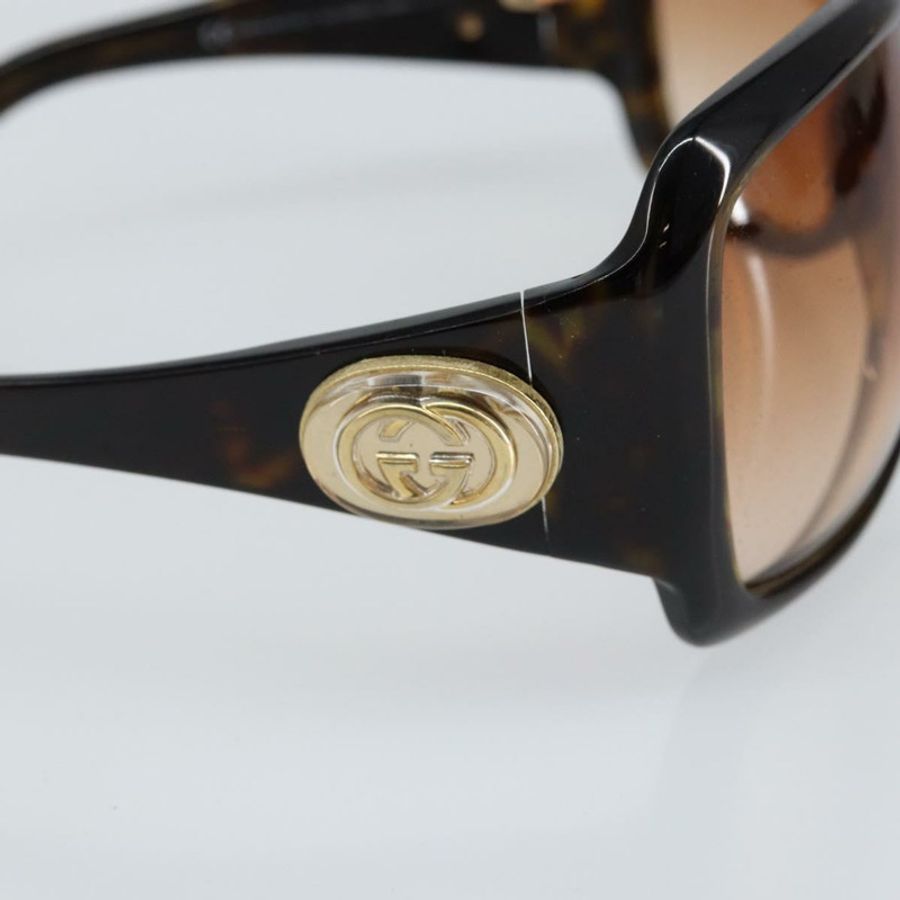 【日本直送】GUCCI 互扣式 G 太陽眼鏡 塑膠 深棕色 Auth am9542-8