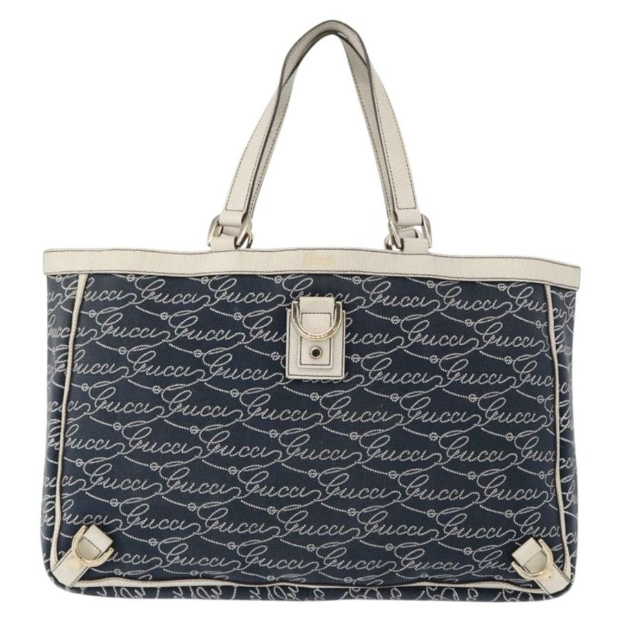 【日本直送】GUCCI Abbey 手提包 海軍藍 金色 141472 正品 152573-12