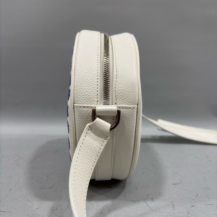 DIOR AND HYLTON NEL Dior Yoyo 聯名款 全皮 狗狗 狗 抽象 圓餅包 斜背包-3