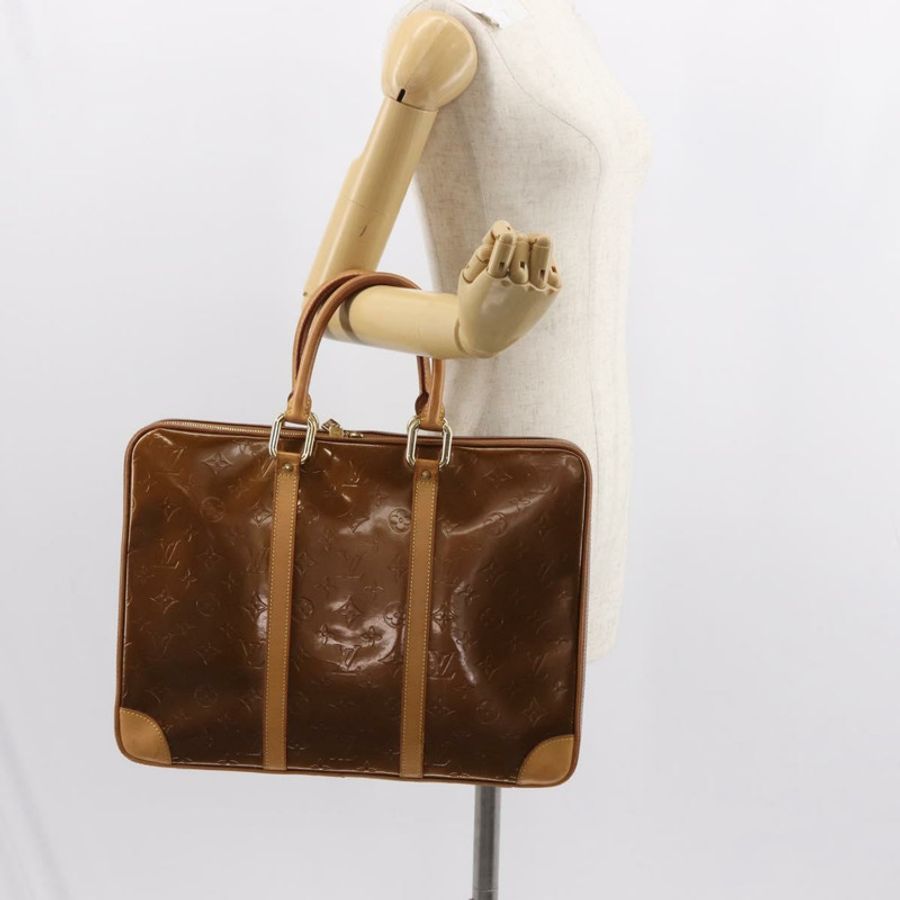 【日本直送】路易威登 Monogram Vernis Van Damme 手提包青銅色 M91125 LV 正品 ep11640-21