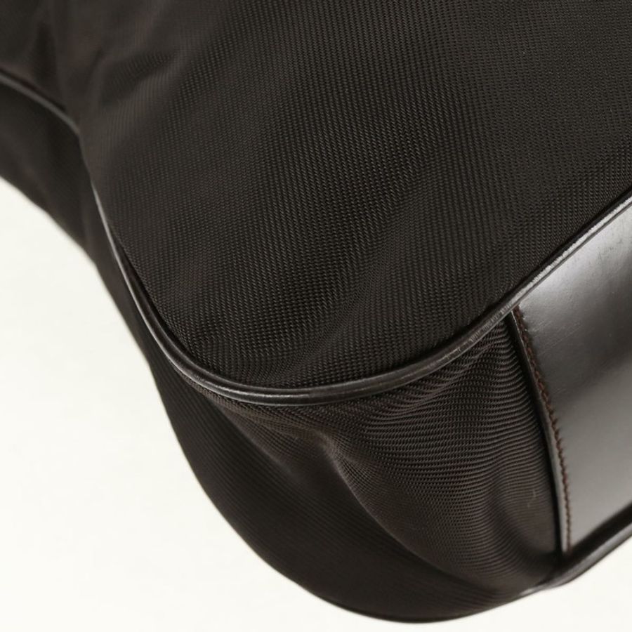 【日本直送】GUCCI 竹節手提包 尼龍 兩用 棕色 銀色 001 1577 正品 ep11538-9