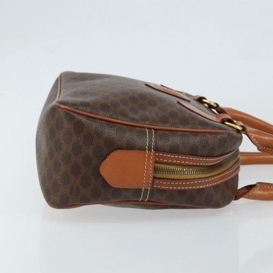 【日本直送】CELINE Macadam帆布手提包 PVC皮革 棕色 金色 正品 bs30599-2