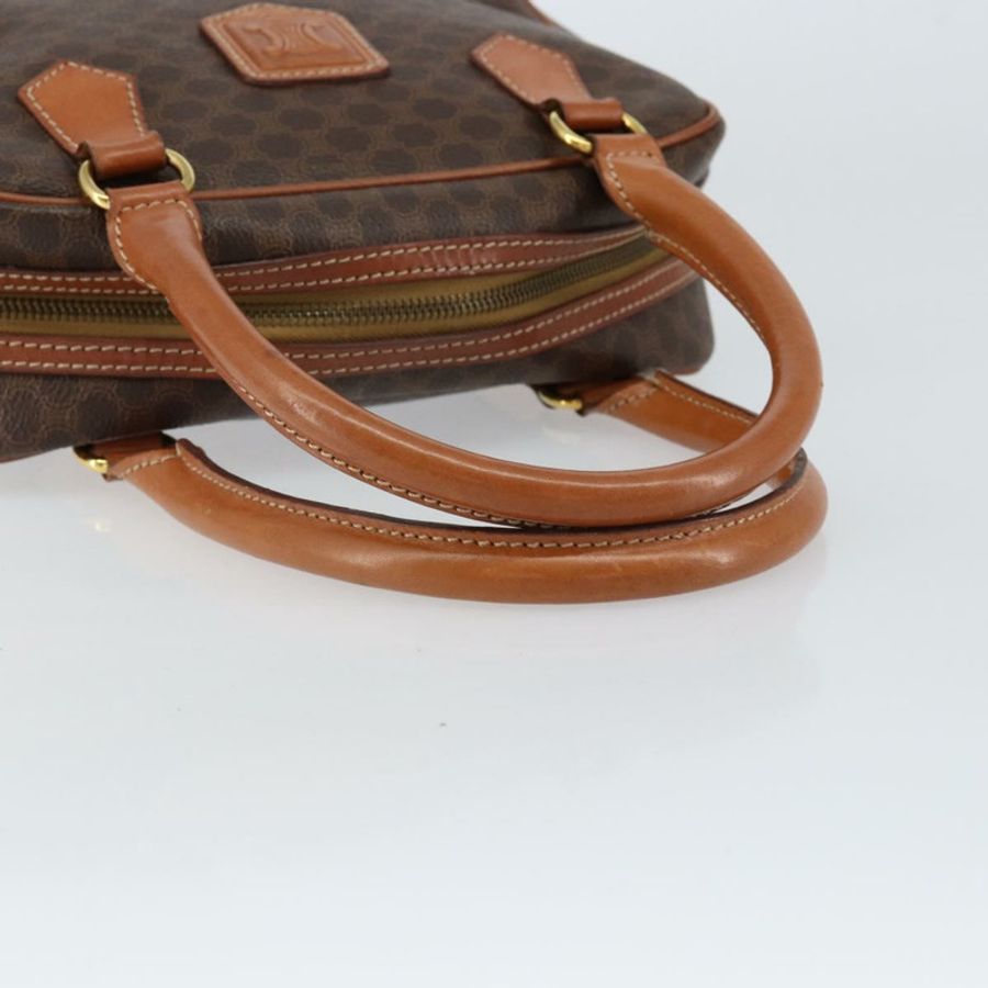 【日本直送】CELINE Macadam帆布手提包 PVC皮革 棕色 金色 正品 bs30599-6