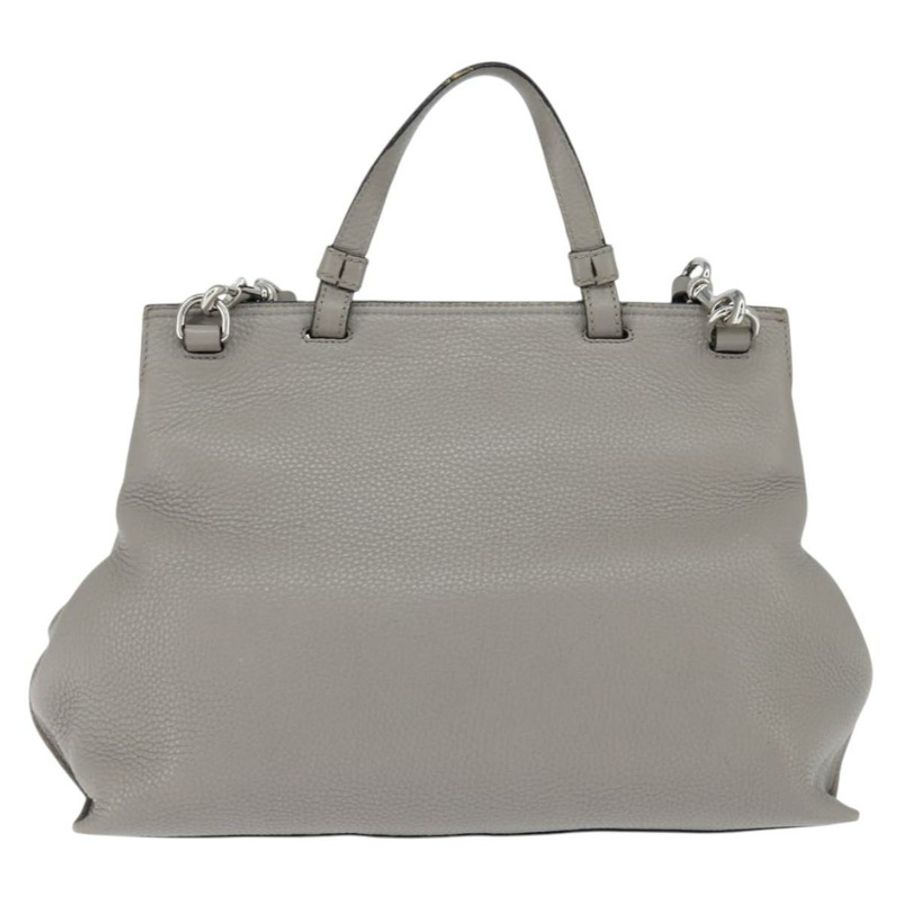 【日本直送】GUCCI 竹節手提包 皮革 兩用 灰色 銀色 392013 正品 BA7471-1